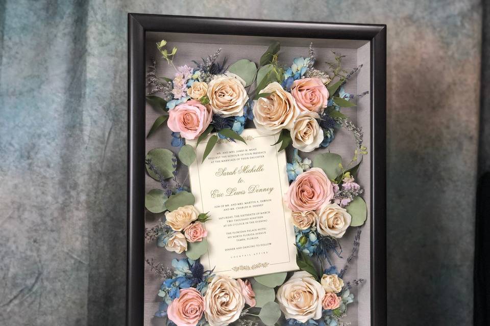 Velvet espresso shadow box