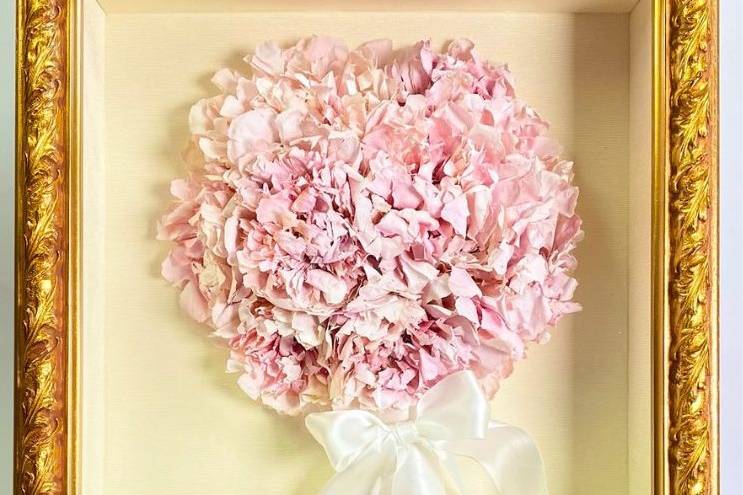 Golden and Pink Shadowbox