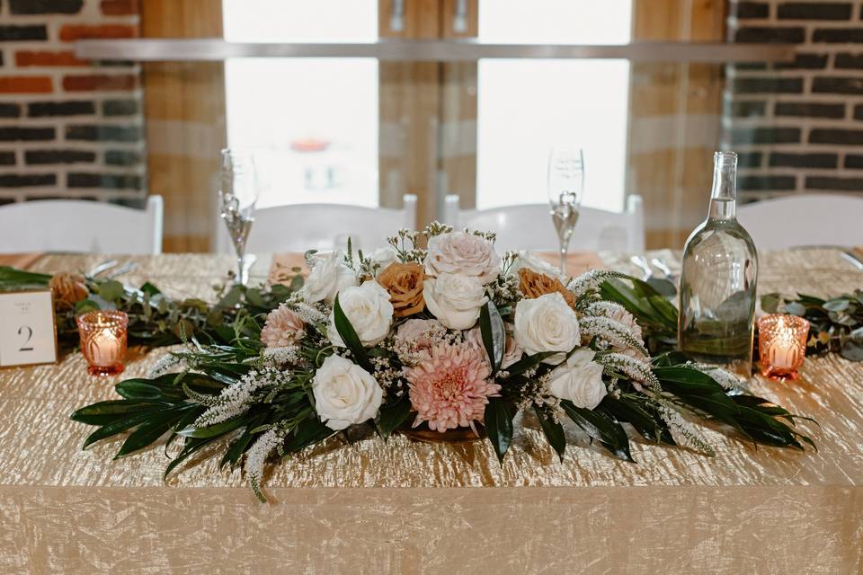 Head table centrepiece