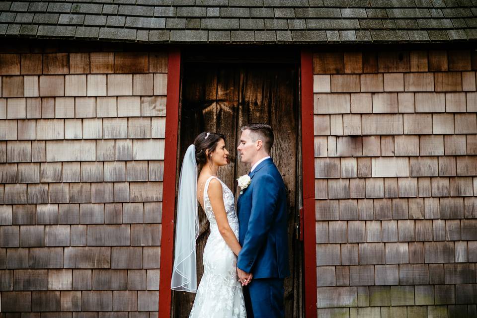 Restored Barns and Paved Patio