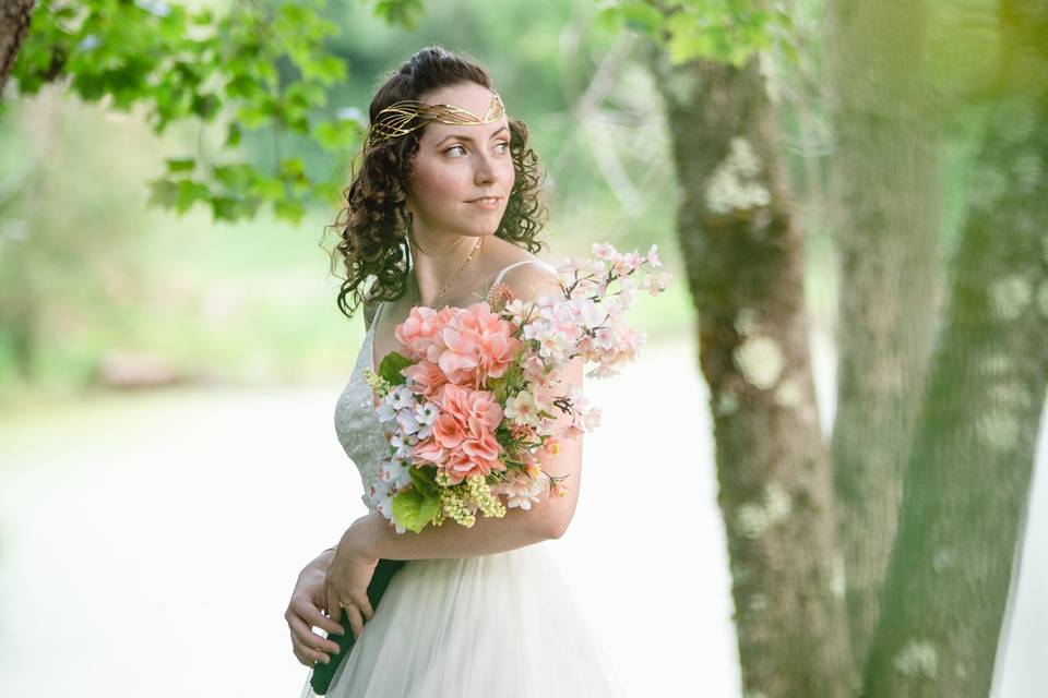 Beautiful bride with elf vibes