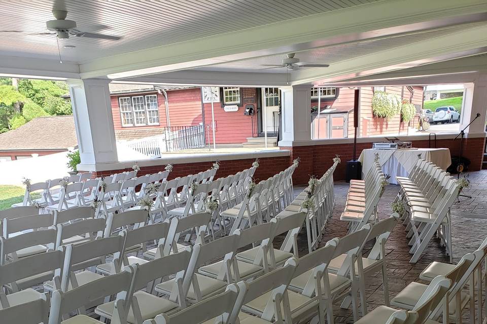 Outdoor Patio Ceremony Seating