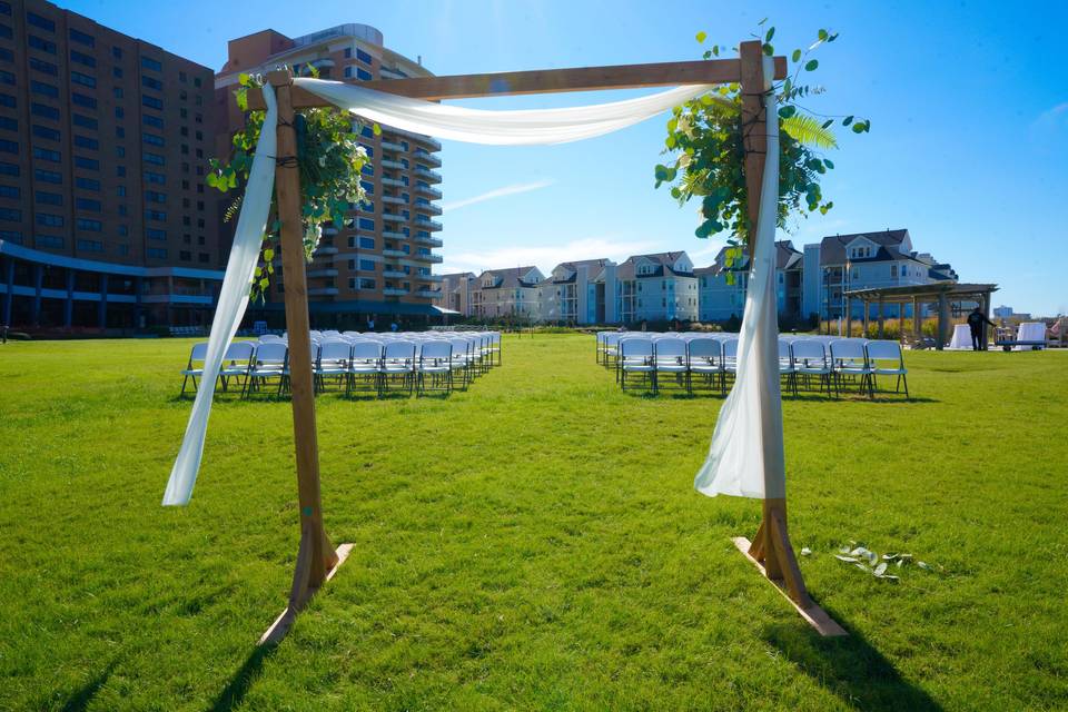 Arch by water