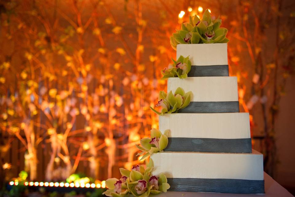 Square Wedding Cake