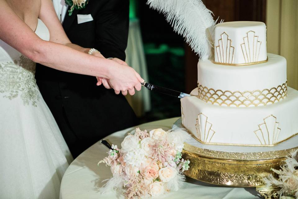 Art Deco Wedding Cake