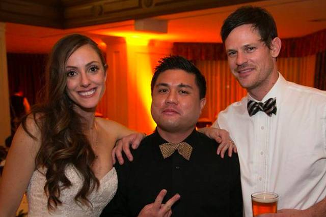 At the party