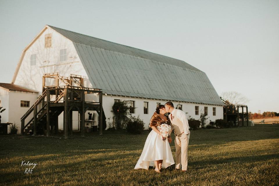 By our historic dairy barn