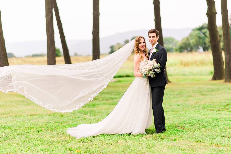 Bride and her groom