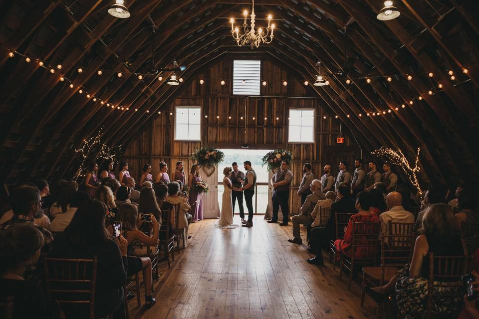 Ceremony in our Hayloft