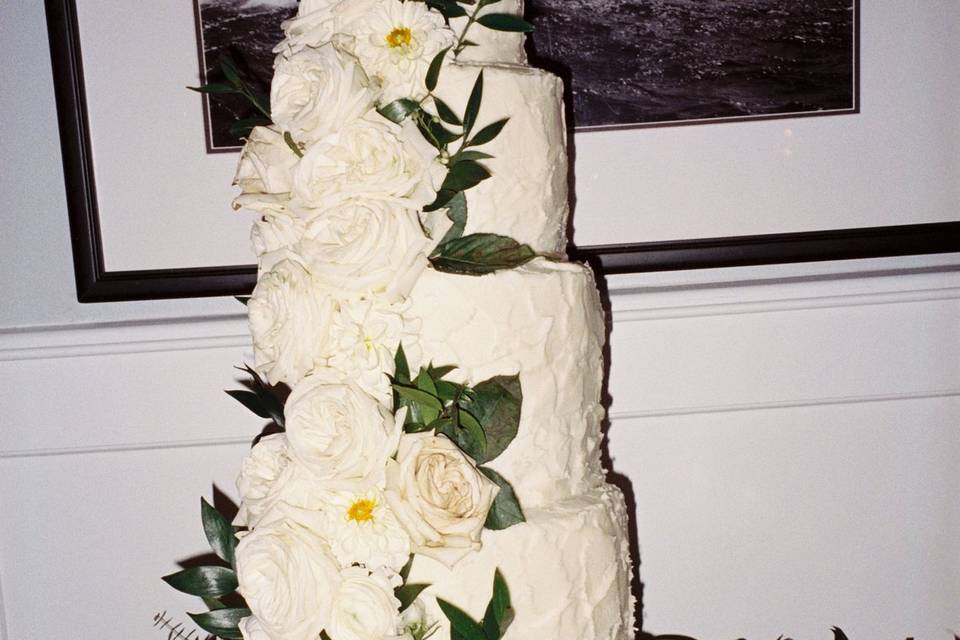 Multi-tiered cake on film