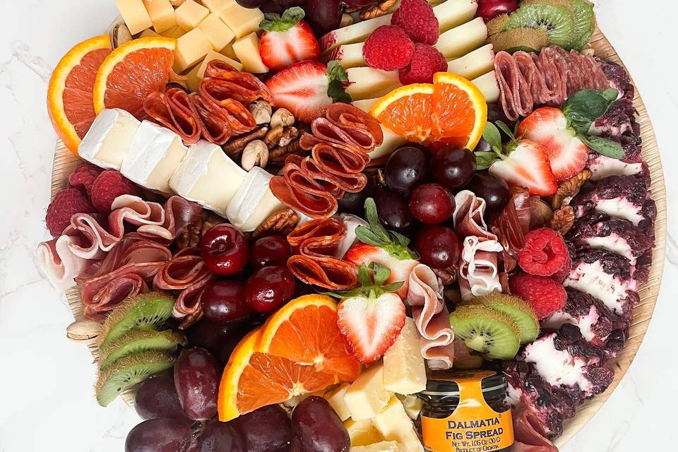 Charcuterie with fruit