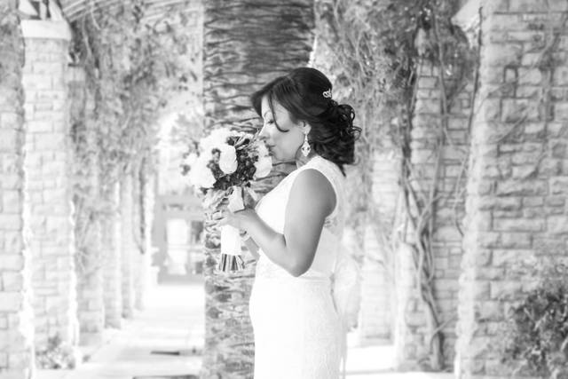 Classic black and white.