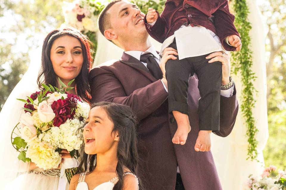 Celebrating a blended family.