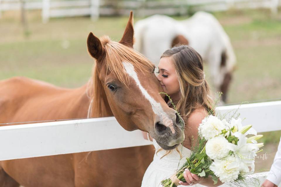 Happy bride