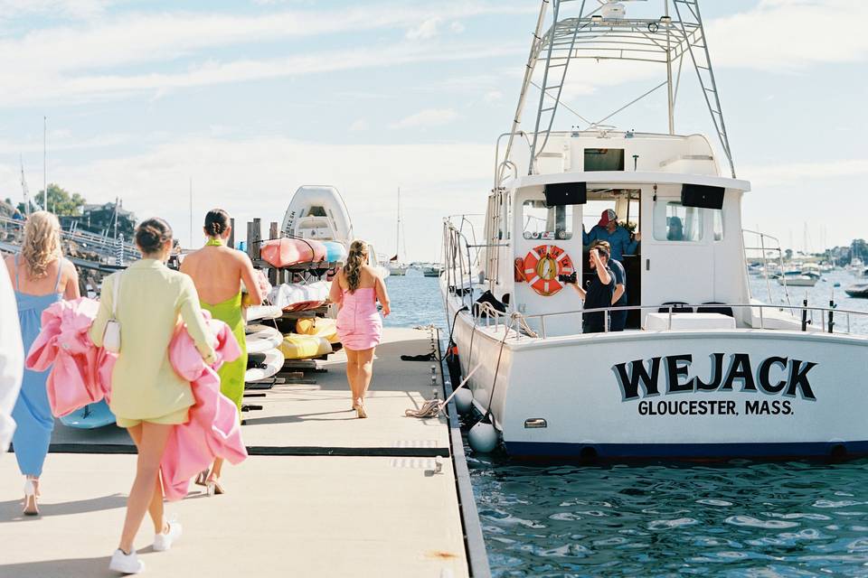 Guests and Bride arrival