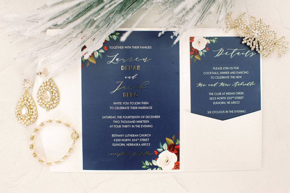 Invites and jewelry