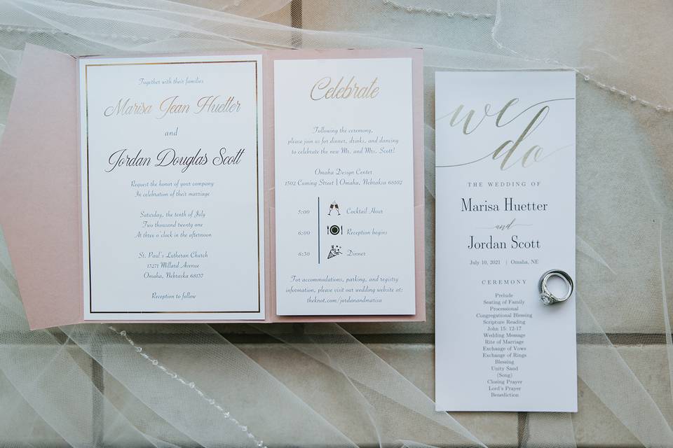 Invites and jewelry