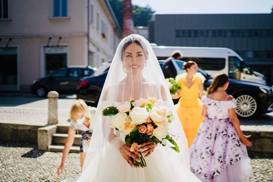 Wedding hair style Lake Como