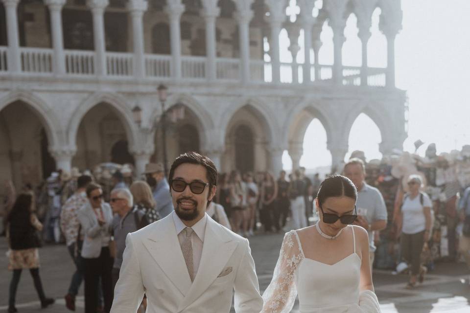 Wedding hair in Venice