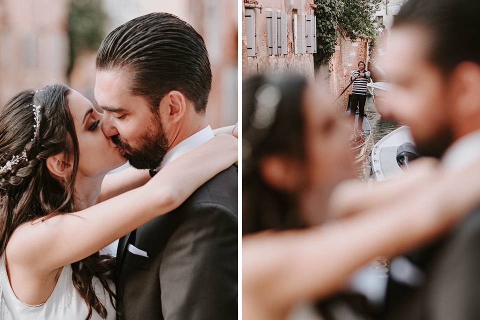 Groom and bride hair Venice