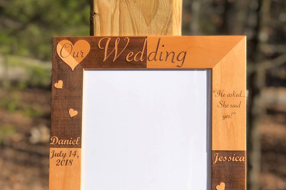 Custom Wedding Picture Frame