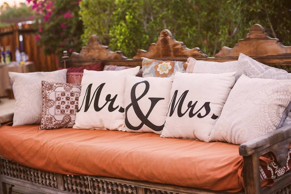 Mr. and Mrs. sign