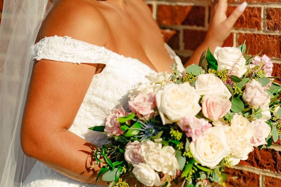 Bride with a bouquet