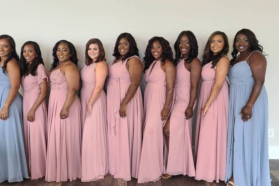 Large Bridal Party