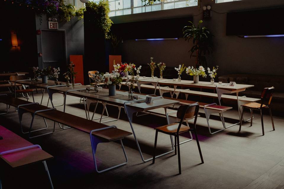 Tables on Dance Floor