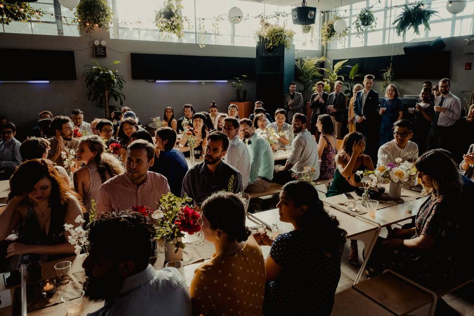 Reception Setup on Dance Floor