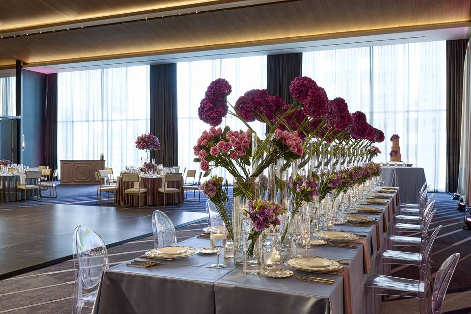 Couple at head table