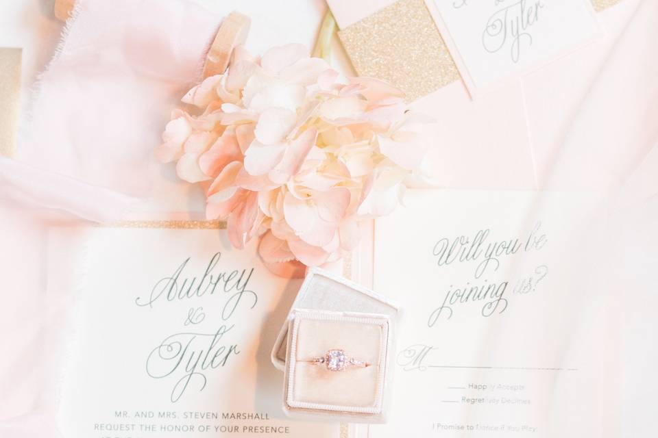 Ring and invitations