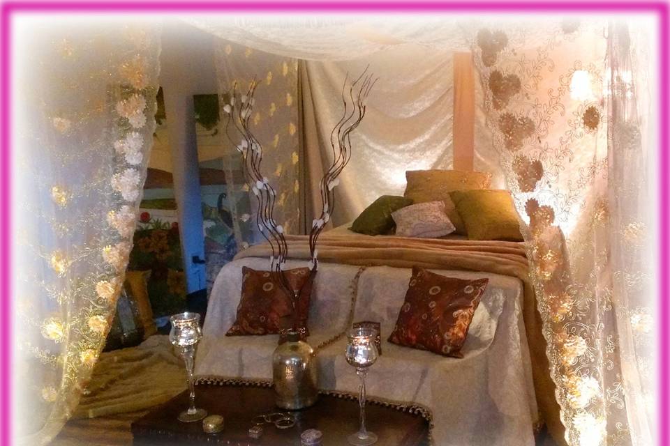 Have a romantic night with one of our Cabanas and appointments surrounding you both all night. You might just want to keep it there for good....and you can