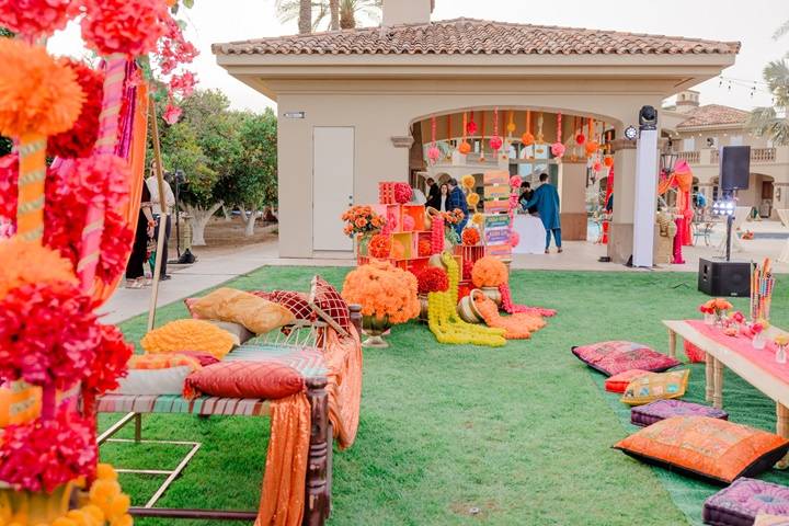 Colorful event decorations