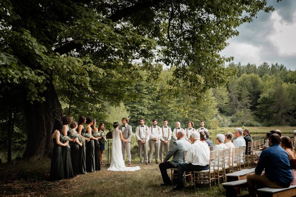 Lakeside ceremony