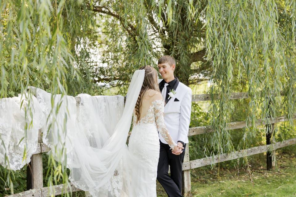 Bride and groom portraits