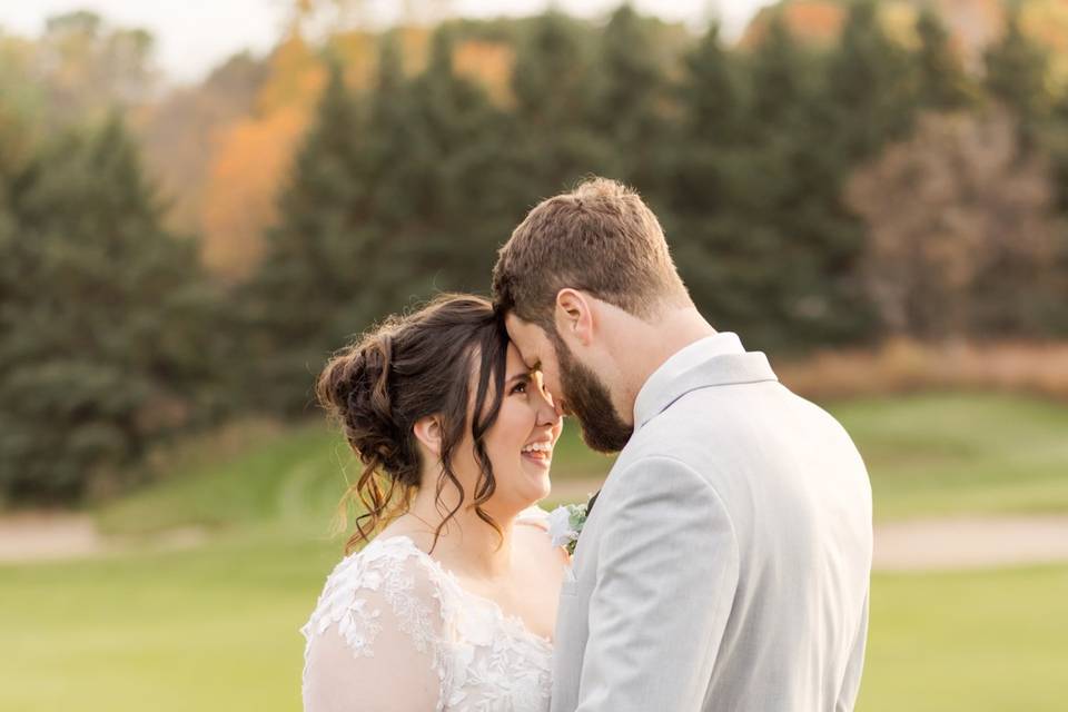 Bride and groom portraits