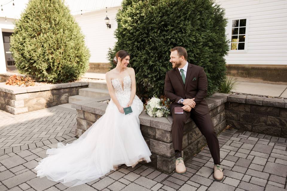 Bride and groom portraits