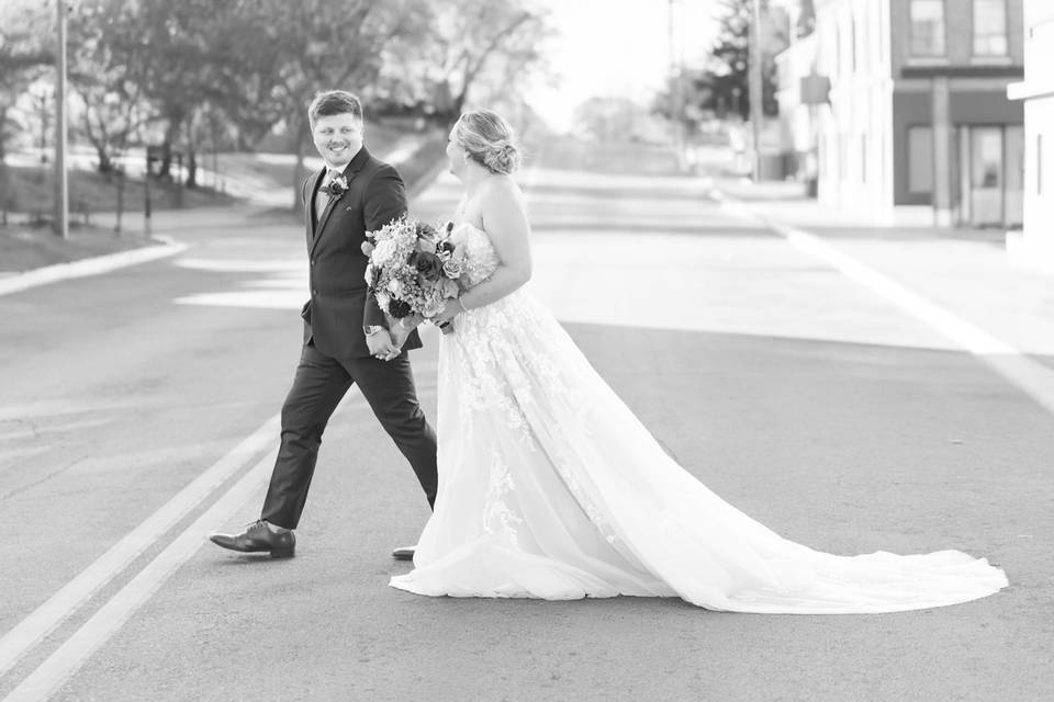 Bride and groom portraits
