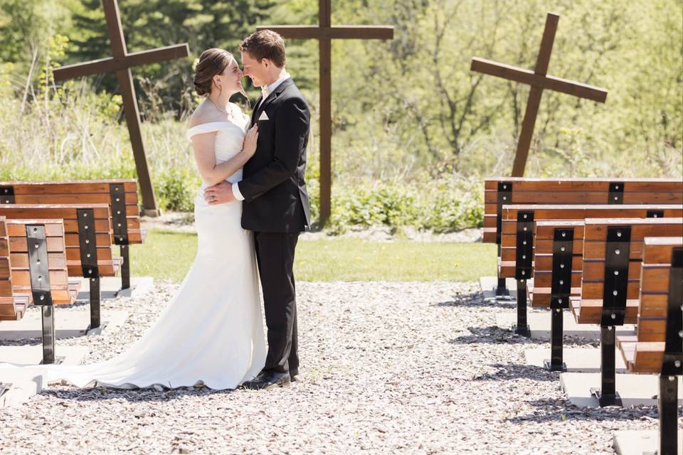 Bride and groom portraits