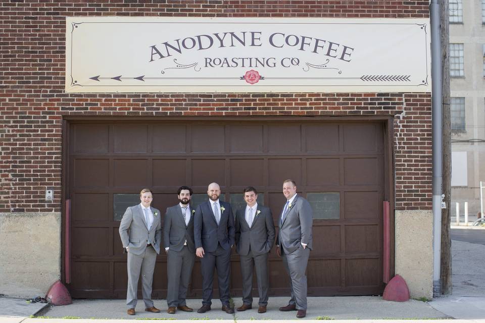 Groom and groomsmen