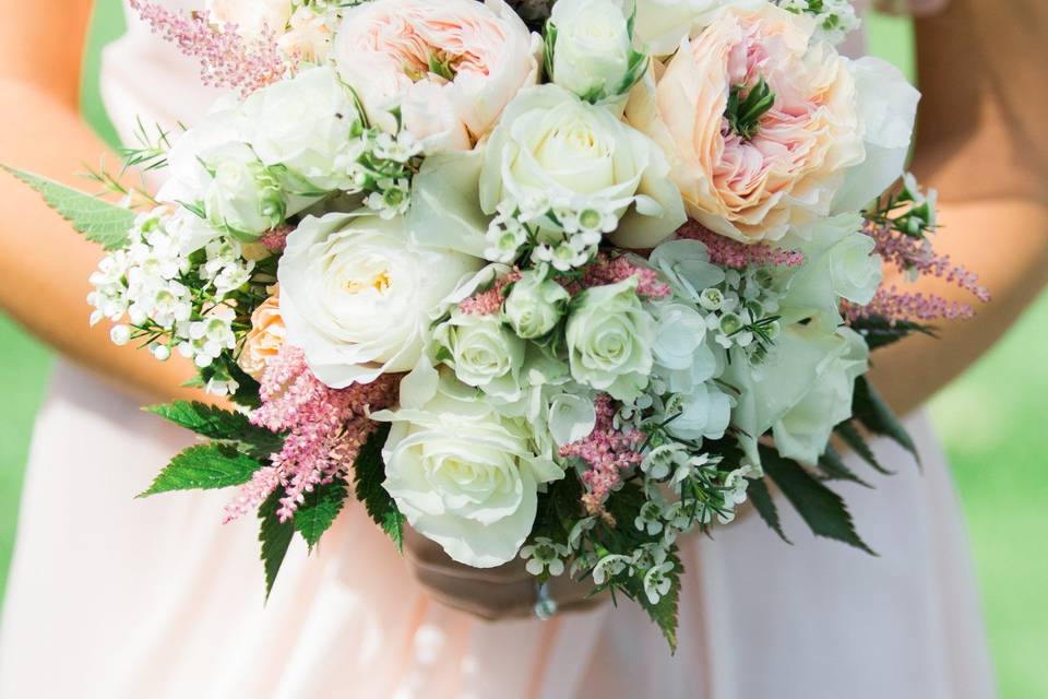 Blush Bridesmaids floral