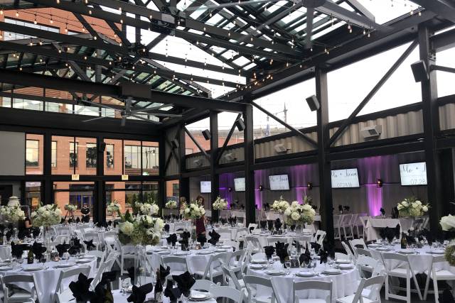 Wedding set up early evening