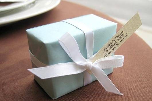 Good things really do come in small packages! This little blue package contains 3 ounces of your choice of soap adorned with your special tag and message.