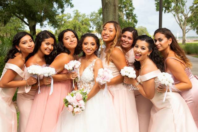 Bride and Bridesmaids