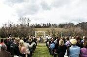 Outdoor wedding ceremony