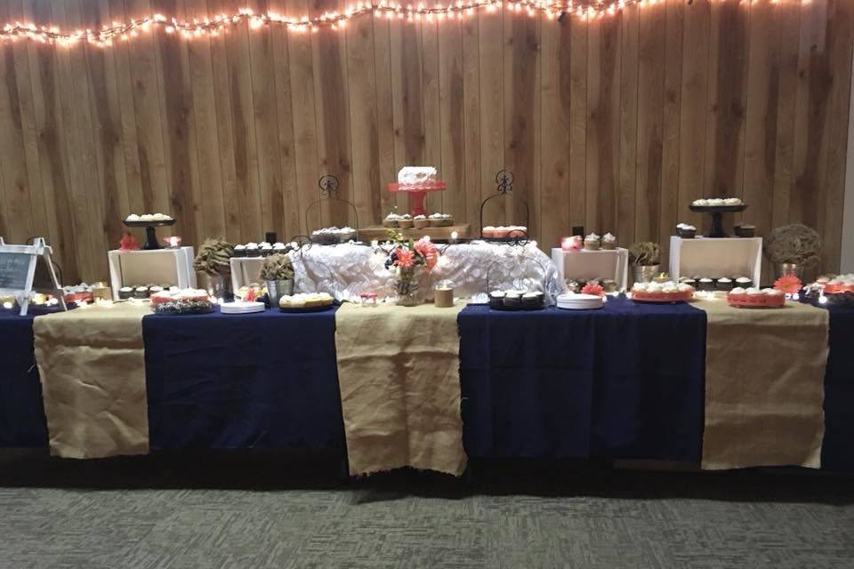 Cake and treats table