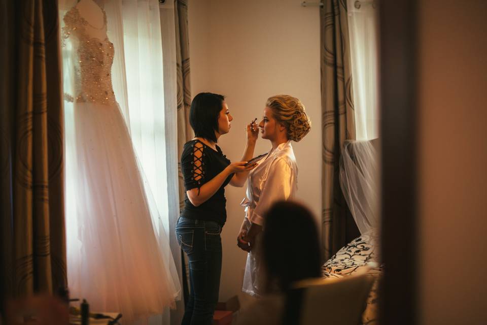 Bride Lena, Makeup & Hair