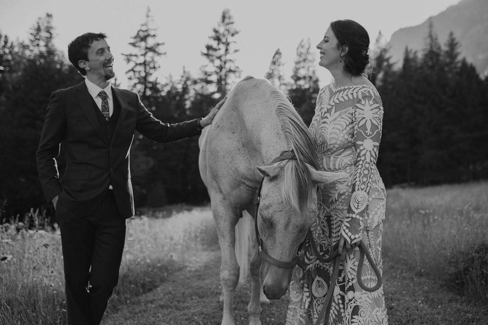 Wedding magic in the mountains