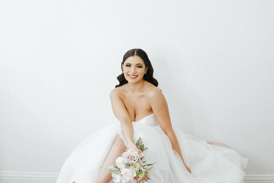 Smiling bride